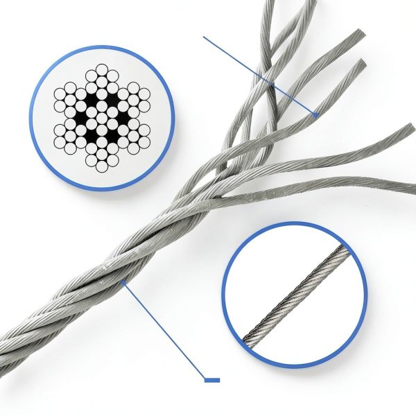 LuckIn 1/8" Stainless Steel Cable 300FT, T316 Aircraft Cable for Railing, Decking & Outdoor Projects - Uncoated Marine Grade-2
