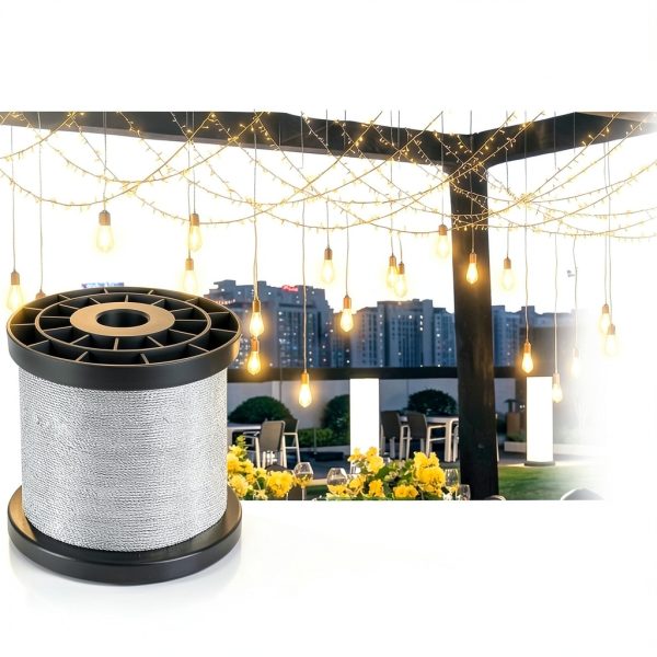 316 Stainless Steel Cable 400FT Mariocsa Wire Rope with Sleeves-5