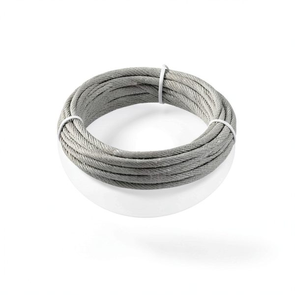 Okllen 1/8" (3MM) Wire Rope, 100FT Stainless Steel Cable, 7x7 Strand Core Metal Wire Cable with 18Pcs Aluminum Crimping Sleeves and 10Pcs Thimbles for Deck Railing Stair Handrail Balusters Clothesline-7