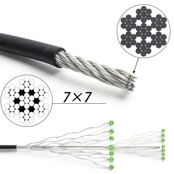 Yarlung 1/16 Inch Wire Rope Cable 500ft with 200 Crimping Sleeves-4