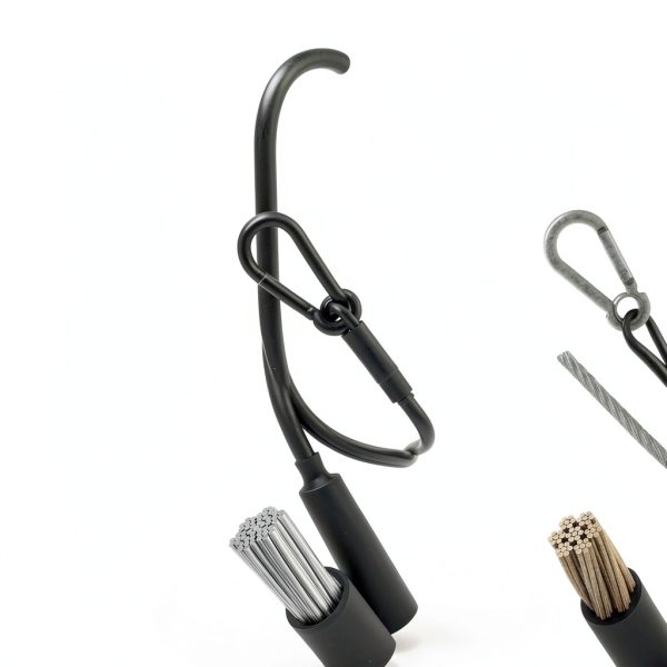 Vinyl coated steel wire rope 5/32" x 24" Carabiner Hook SDTC Tech-2