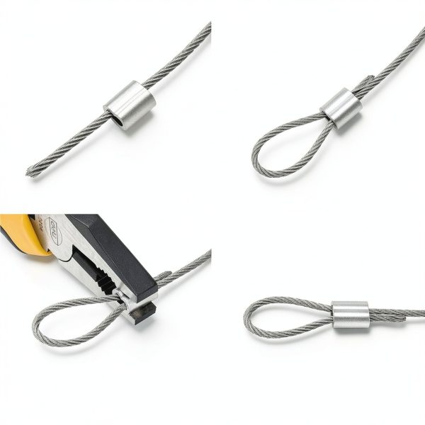 3/32 Stainless Steel Cable Rope 100ft Mariocsa 30 Crimping Loops-2