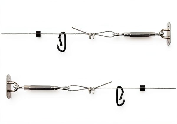 GoSports 30 ft Adjustable Wire Hanging Kit Stainless Steel Cable-2
