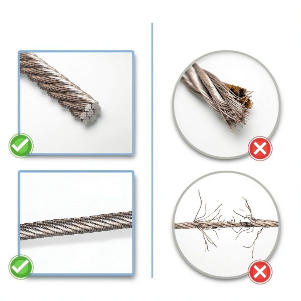 LuckIn 1/8" Stainless Steel Cable 300FT, T316 Aircraft Cable for Railing, Decking & Outdoor Projects - Uncoated Marine Grade-4