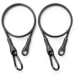 Vinyl coated steel wire rope 5/32" x 24" Carabiner Hook SDTC Tech-0
