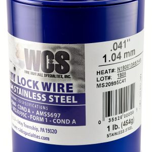 Lock Wire Stainless 1 lb Dispenser .041 in (1.04 mm) MC0410-1#D-0