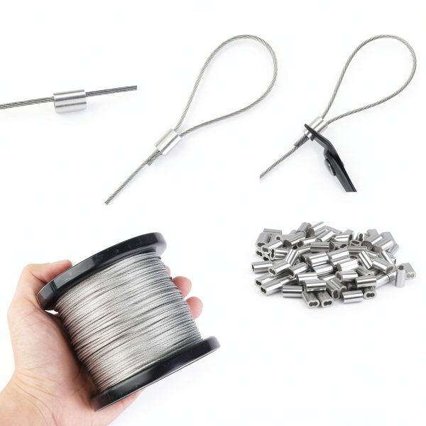 Stainless Steel Cable Hoiny OneSixteenth 328ft Rope 286lb Strength-3
