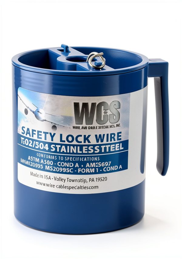 Lock Wire Stainless 1 lb Dispenser .041 in (1.04 mm) MC0410-1#D-1