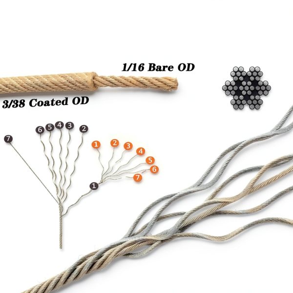 1/16 Inch 304 Stainless Steel Wire Rope Kit JJBoom Kit-2